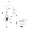 Смеситель для раковины Lemark Peretto LM6307RB Смеситель для раковины Lemark Peretto LM6307RB