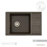 Мойка кухонная АКВАТОН Делия 78, кофе Мойка кухонная АКВАТОН Делия 78, кофе