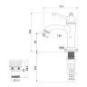 Смеситель для раковины Lemark Greek LM5506GG