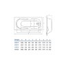Ванна акриловая Koller Pool Olimpia 180х80 Прямоугольная, белая